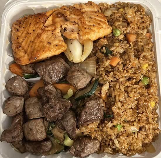 NY Steak & Salmon Hibachi