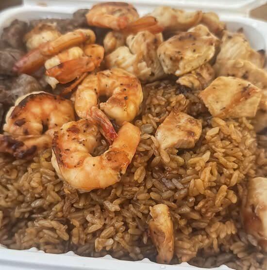 Hibachi Steak & Chicken & Shrimp